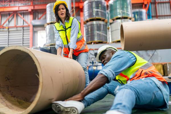 Slip and fall accident at workplace